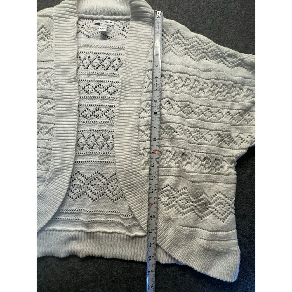 Croft & Barrow White Shrug Sweater Size 2X EUC - Picture 2 of 6